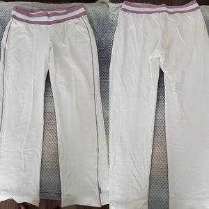 Nike white sweatpants. Sz Large. Like new. NWOT
